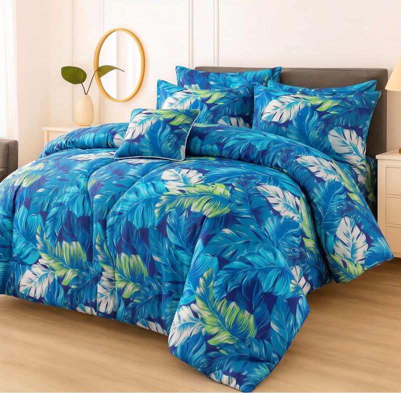 7Pcs Comforter Set King Size Design KCC 610