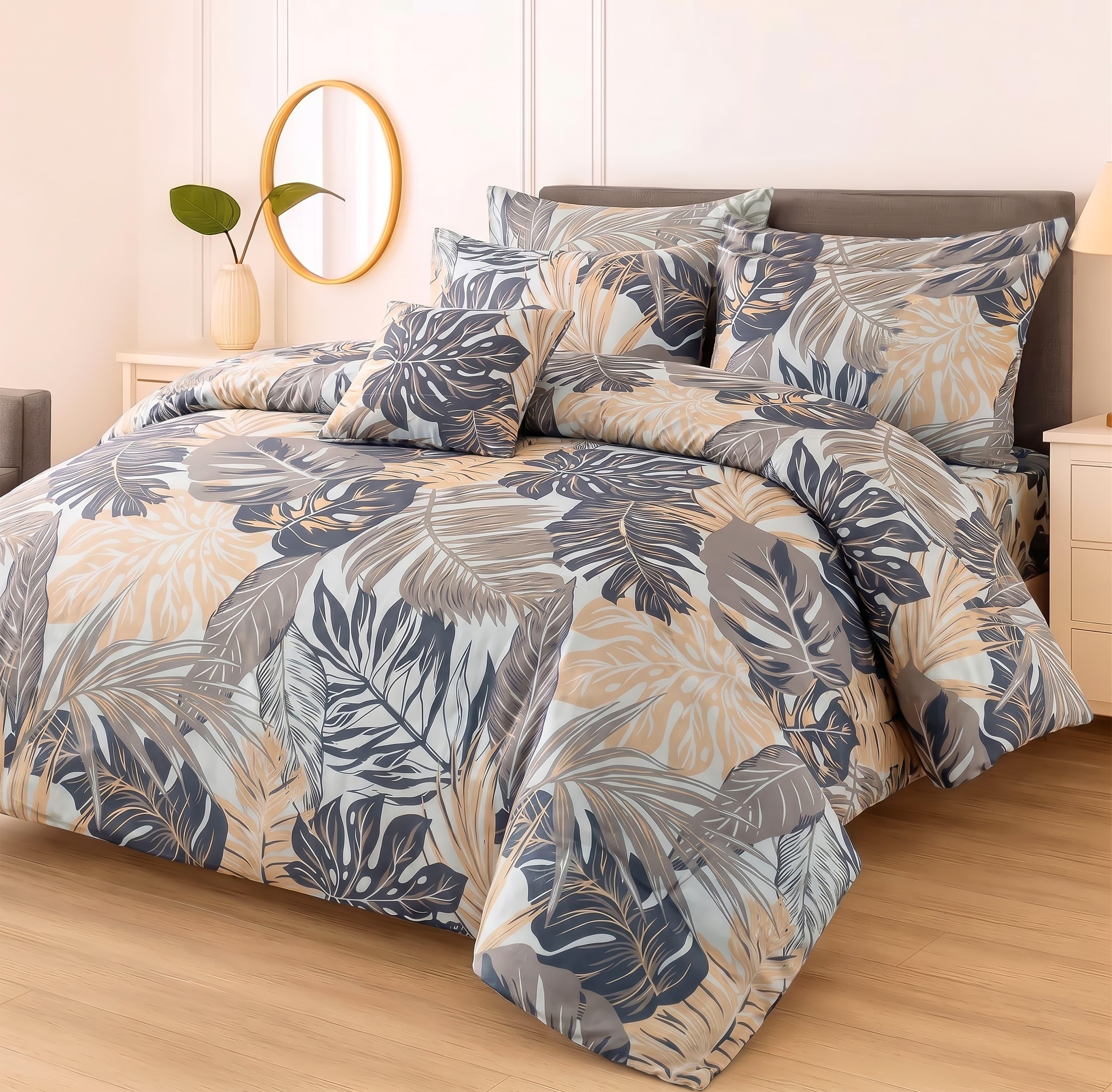 7Pcs Comforter Set King Size Design KCC 611