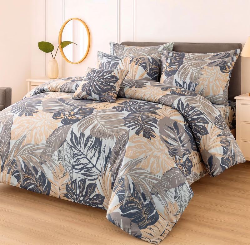 7Pcs Comforter Set King Size Design KCC 611
