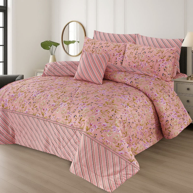 7Pcs Comforter Set King Size Design KCC 609