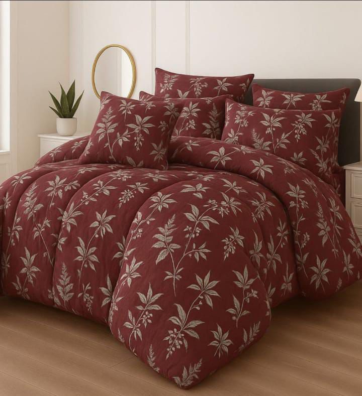 7Pcs Comforter Set King Size Design KCC 651