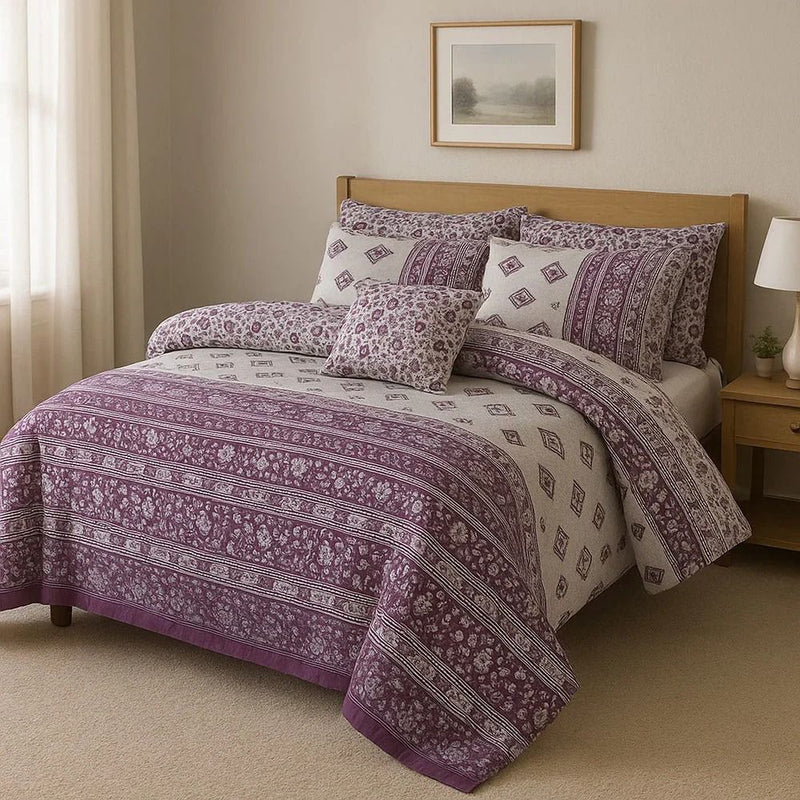 7Pcs Comforter Set King Size Design KCC 652
