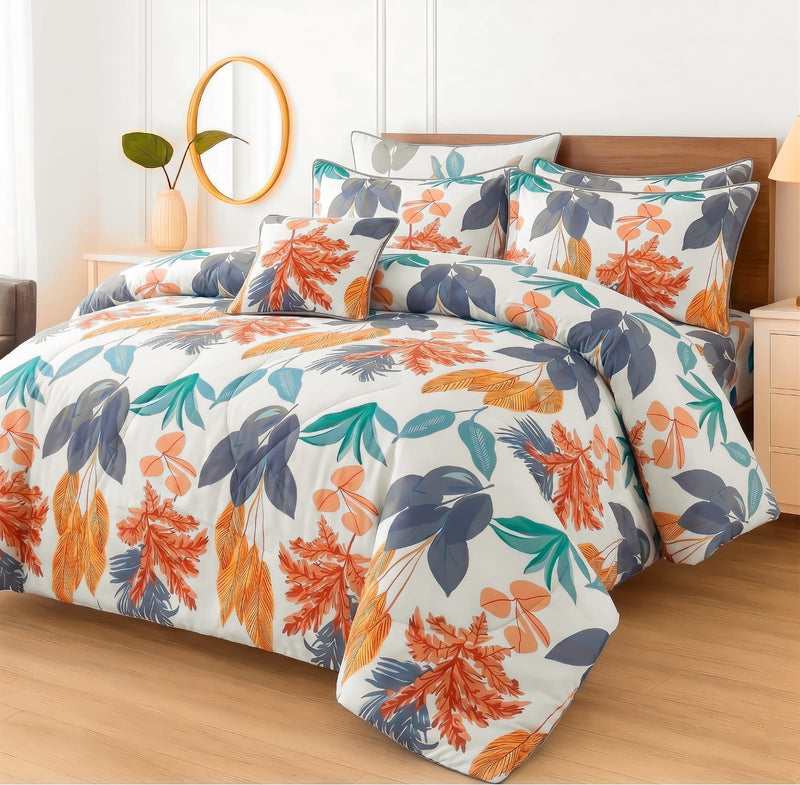 7Pcs Comforter Set King Size Design KCC 647