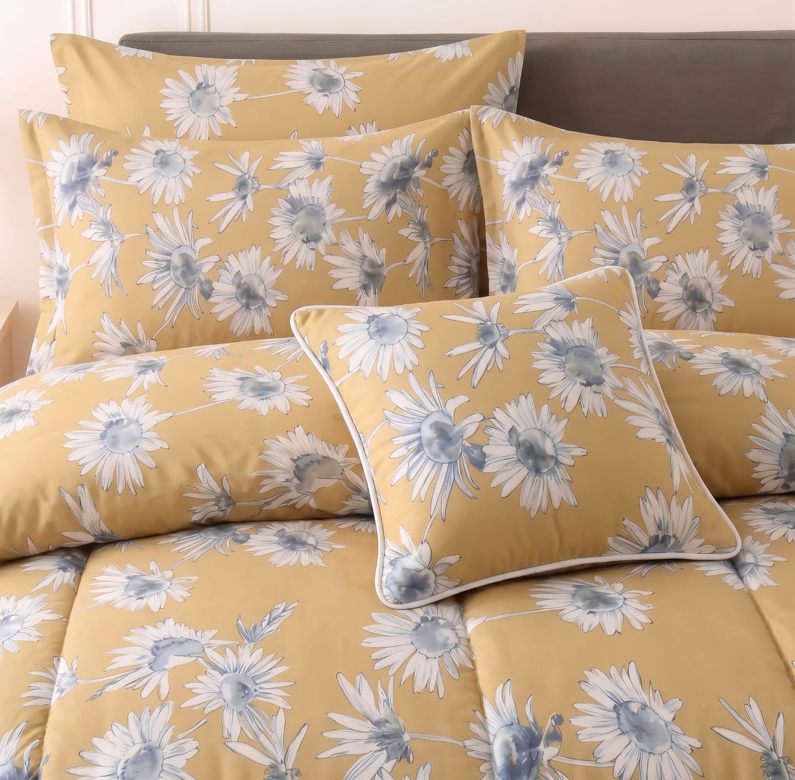 7Pcs Comforter Set King Size Design KCC 641
