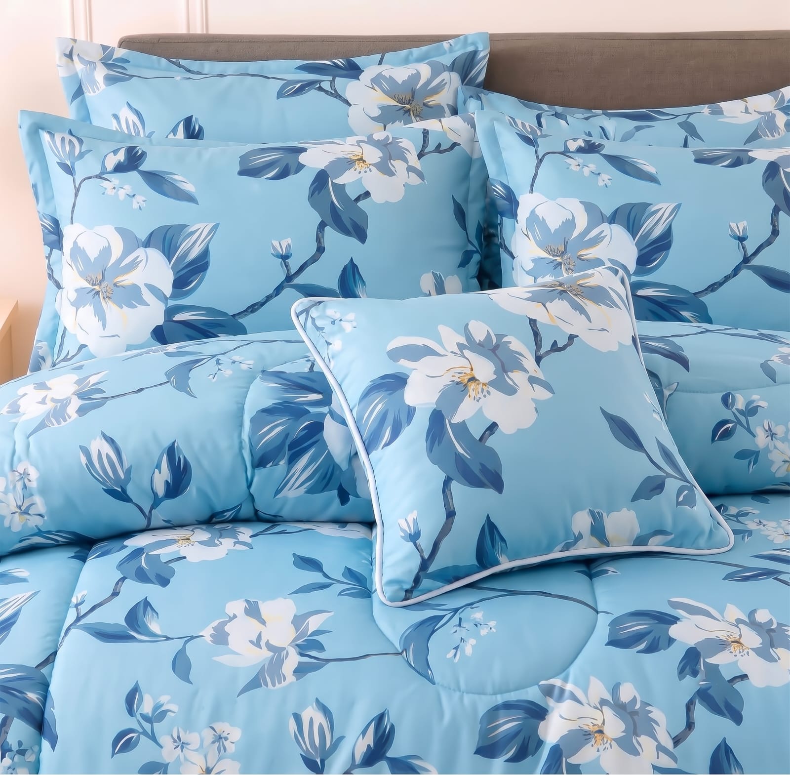 7Pcs Comforter Set King Size Design KCC 644