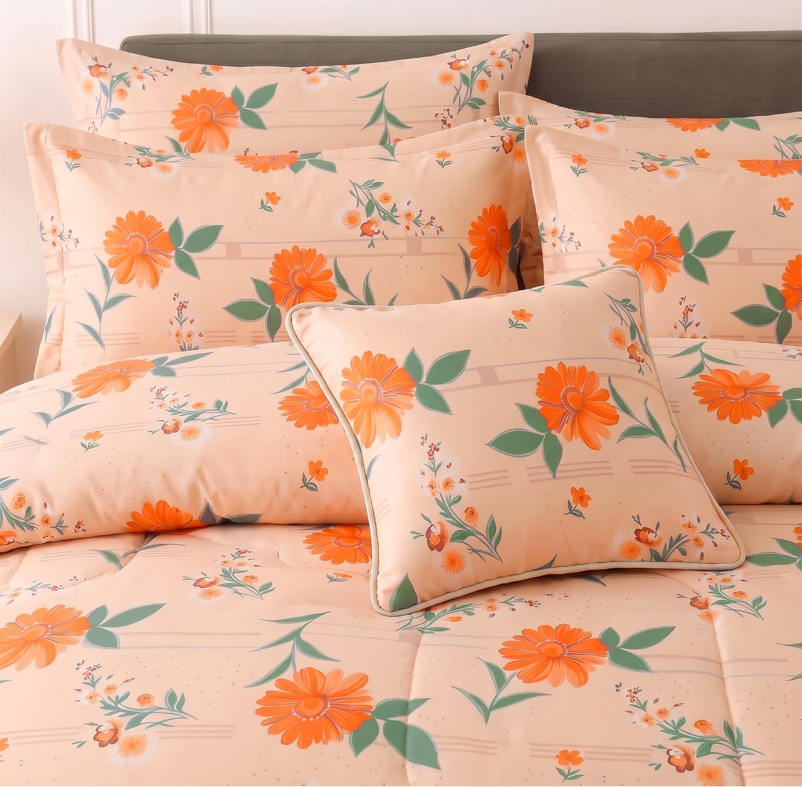 7Pcs Comforter Set King Size Design KCC 638