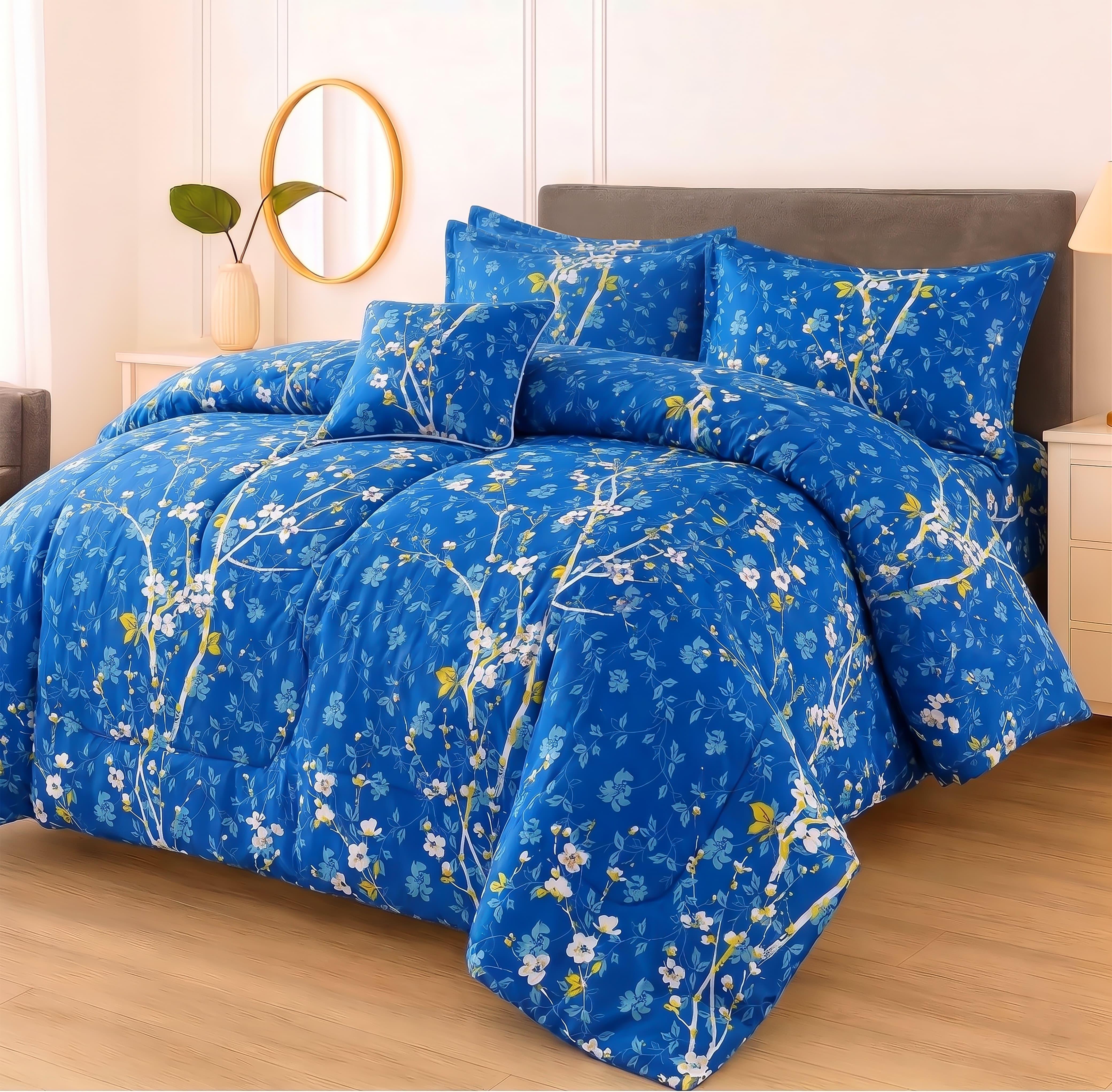 7Pcs Comforter Set King Size Design KCC 658