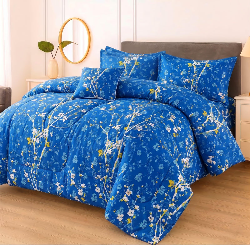7Pcs Comforter Set King Size Design KCC 658
