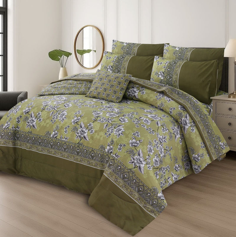 7Pcs Comforter Set King Size Design KCC 659