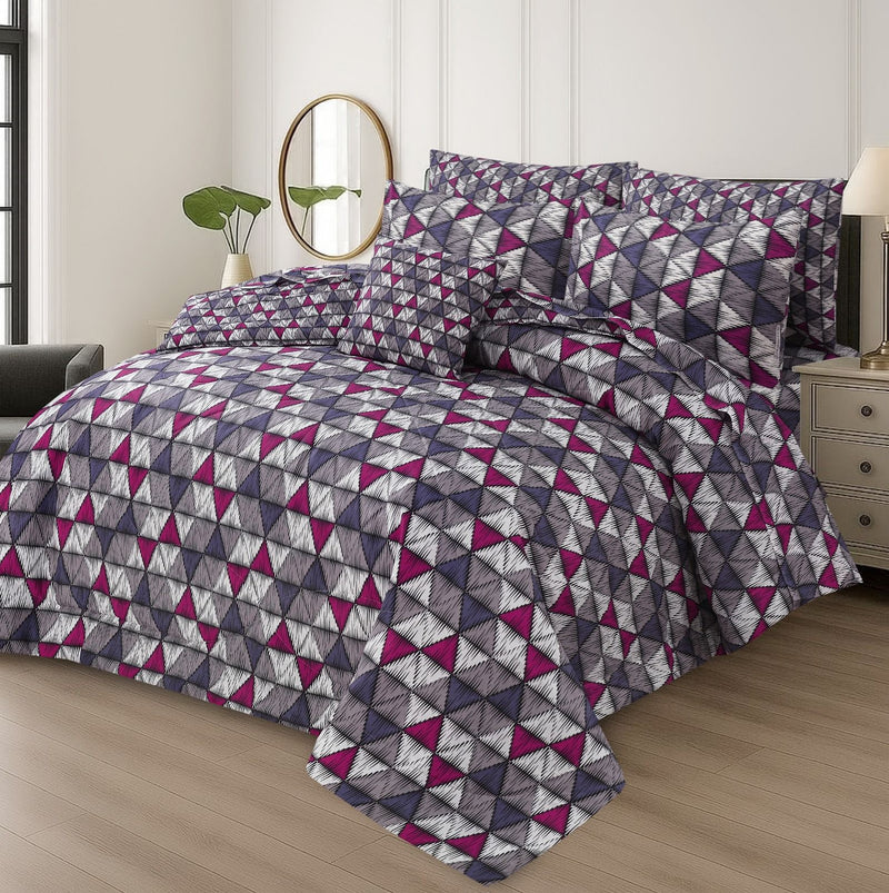 7Pcs Comforter Set King Size Design KCC 661