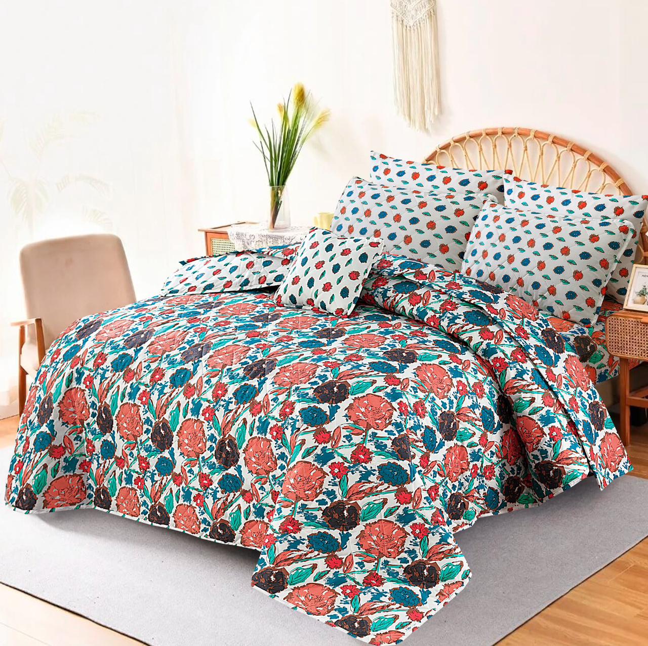 7Pcs Comforter Set King Size Design KCC 668
