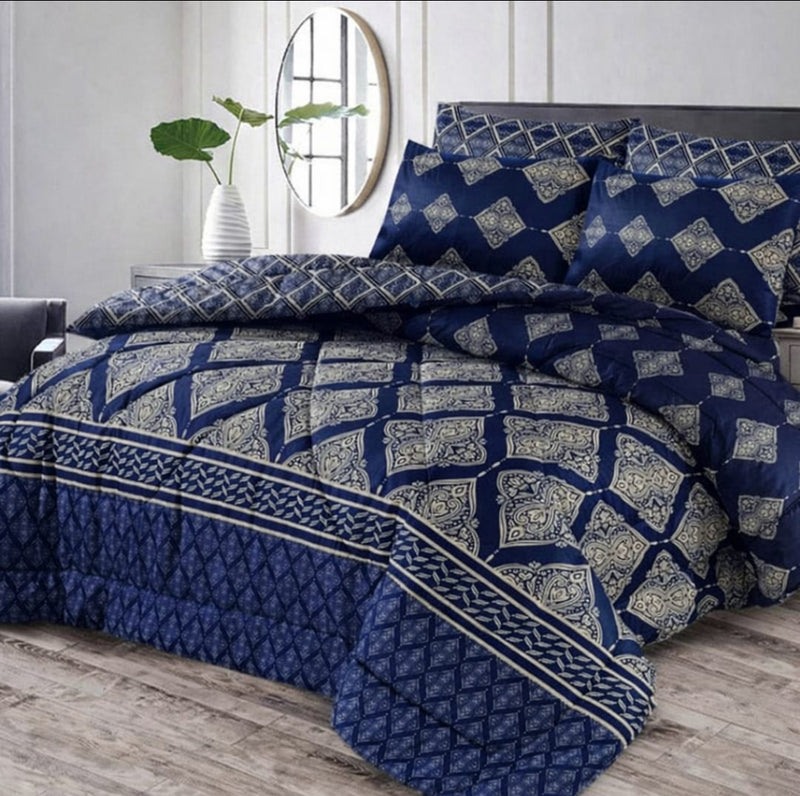 Winter Quilt/Razai set (Heavy Polyester Filling) AKR-78