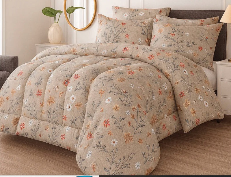 Winter Quilt/Razai set (Heavy Polyester Filling) AKR-73