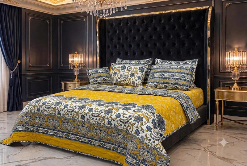 7Pcs Comforter Set King Size Design KCC 692