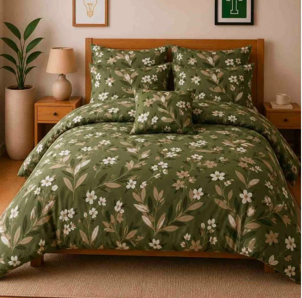 7Pcs Comforter Set King Size Design KCC 687