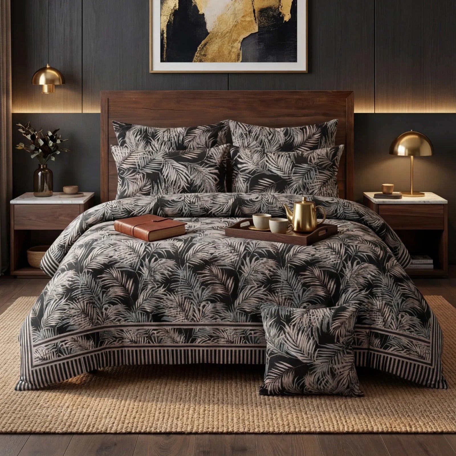 7Pcs Comforter Set King Size Design KCC 690