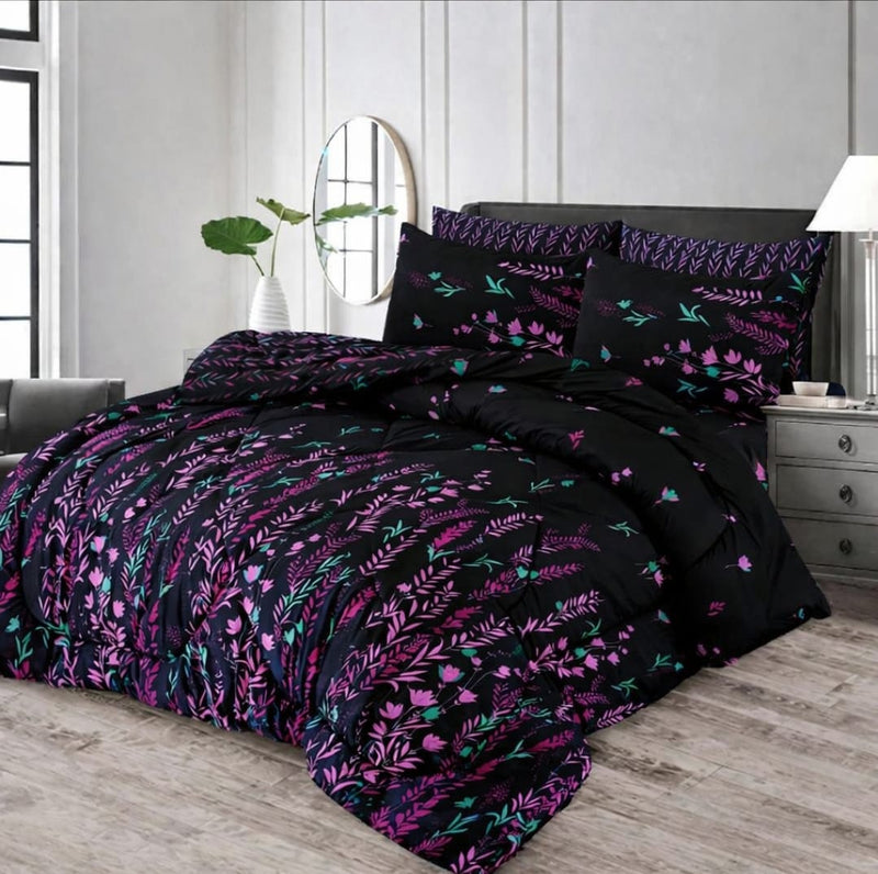 7Pcs Comforter Set King Size Design KCC 691