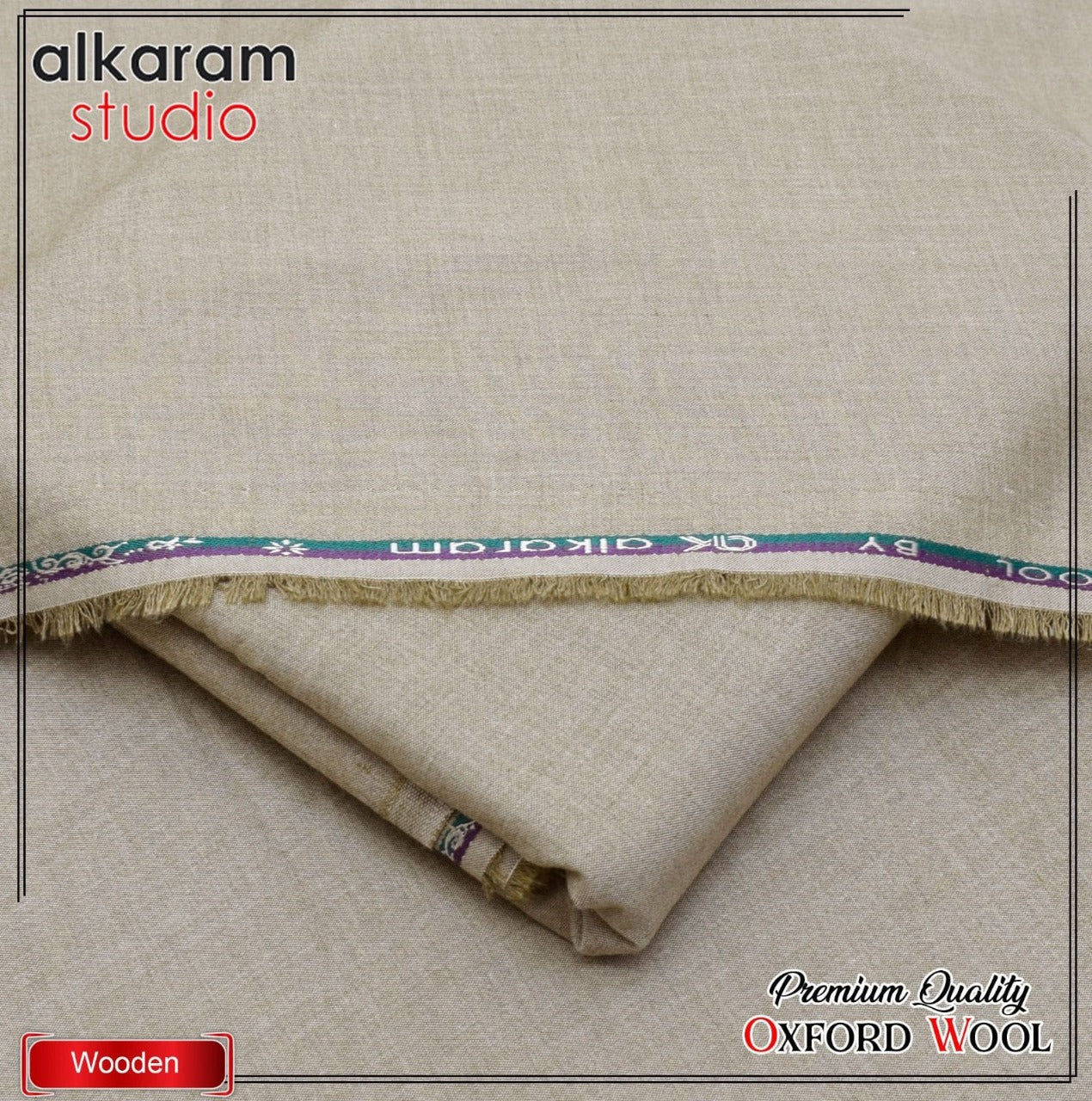Premium Quality Winter Wool Oxford Fabric by Alkaram [R-81007]