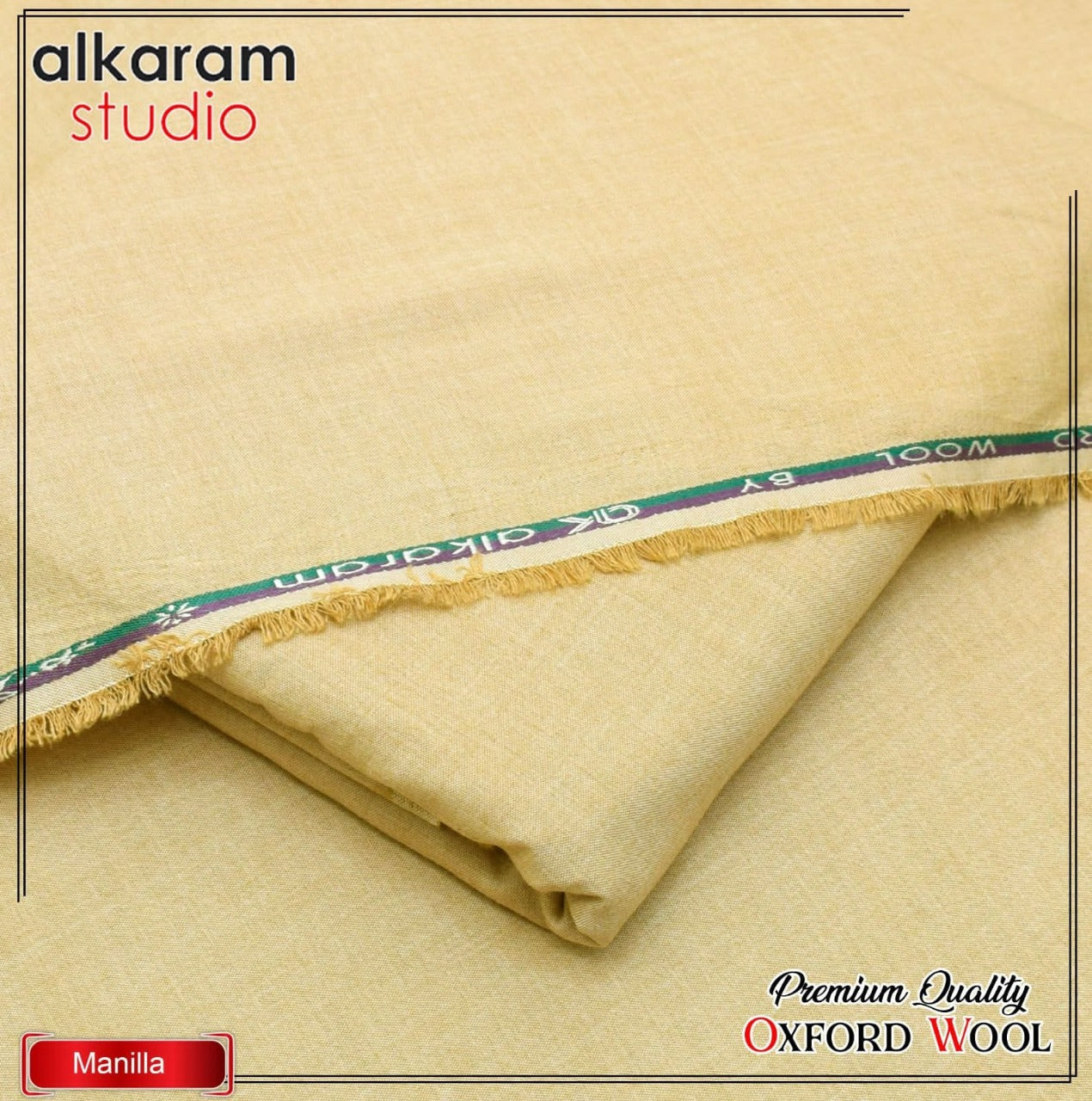 Premium Quality Winter Wool Oxford Fabric by Alkaram [R-81001]