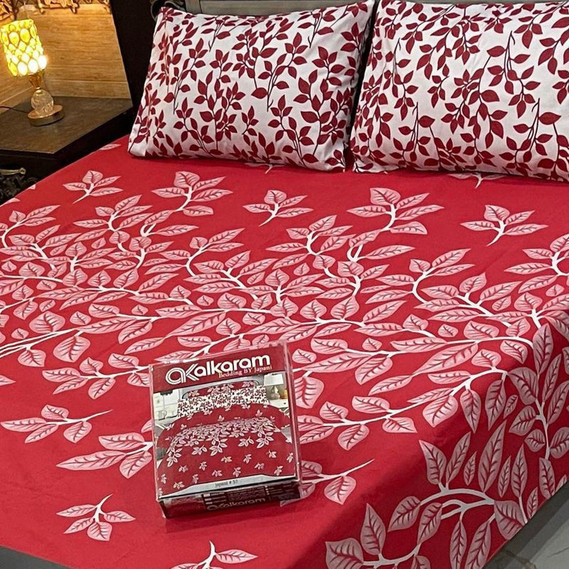Cotton King Size Double Bed Sheet [D-7522]