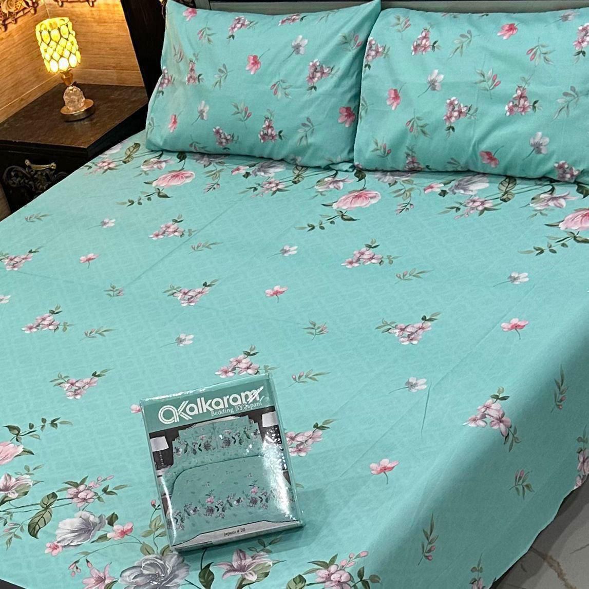 Cotton King Size Double Bed Sheet [D-7503]