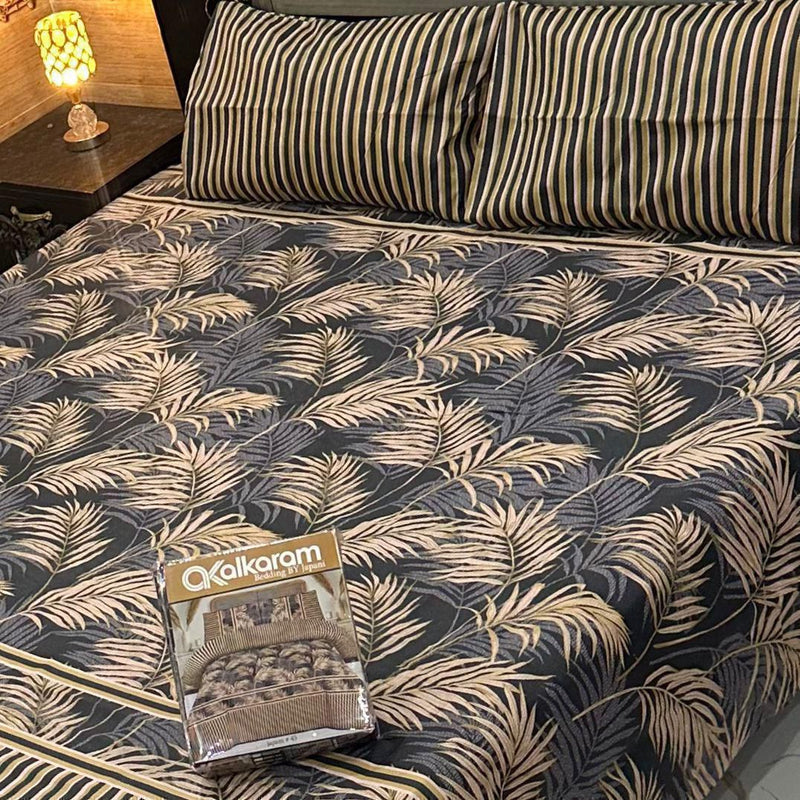 Cotton King Size Double Bed Sheet [D-7511]