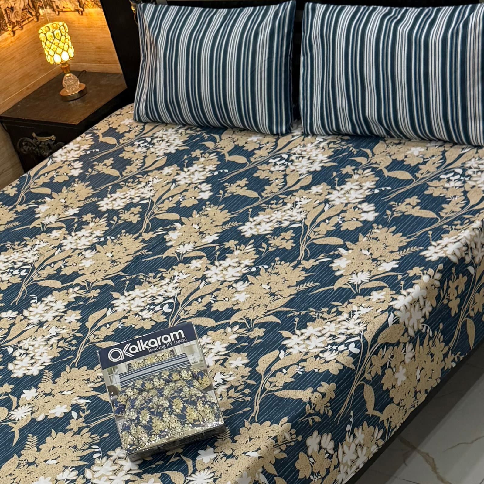 Cotton King Size Double Bed Sheet [D-7543]