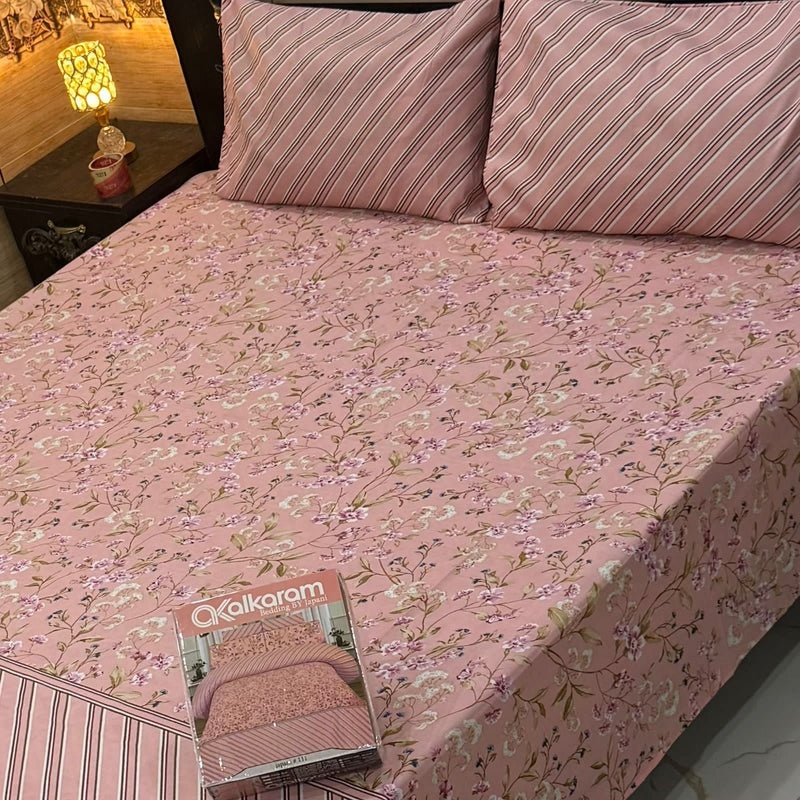 Cotton King Size Double Bed Sheet [D-7533]