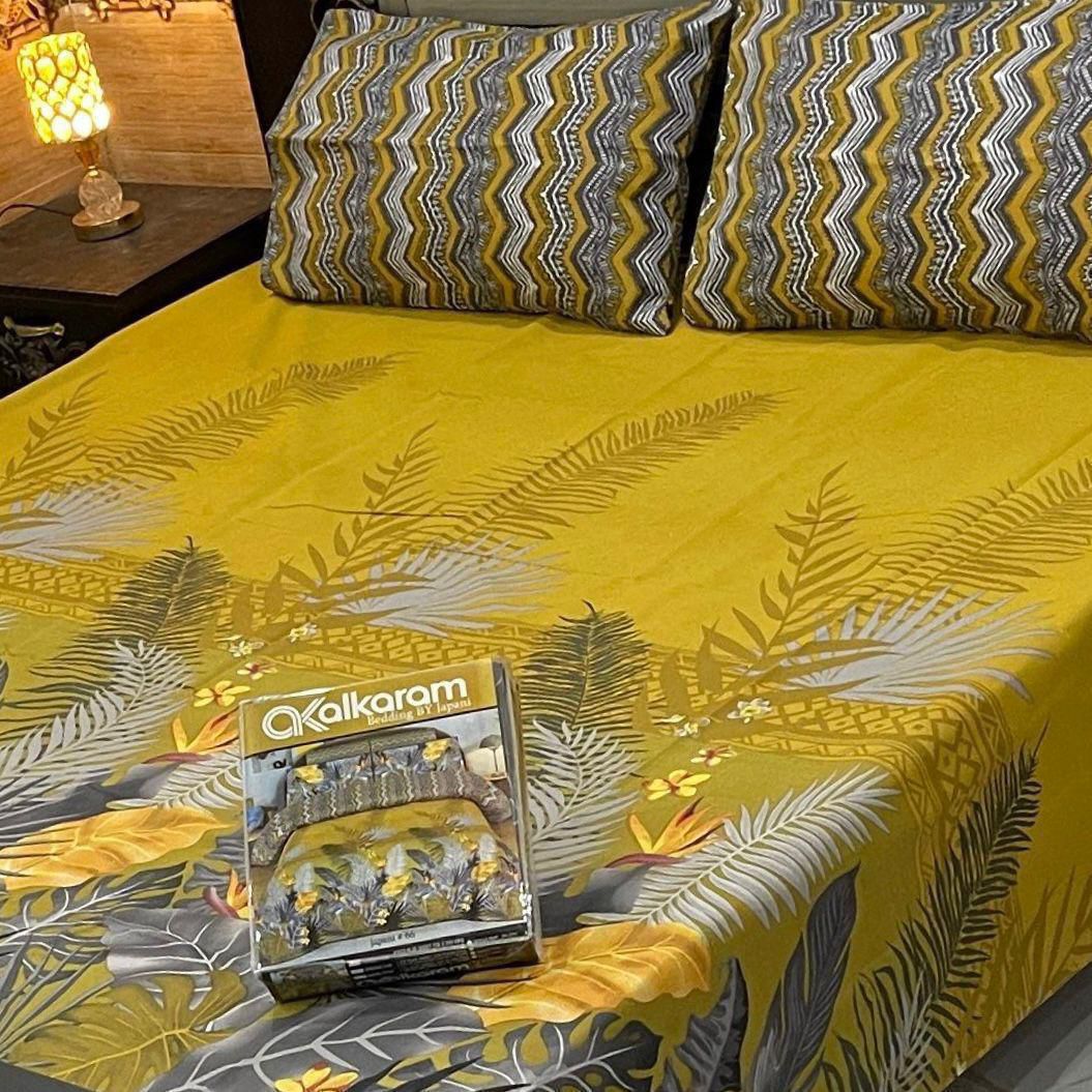 Cotton King Size Double Bed Sheet [D-7507]