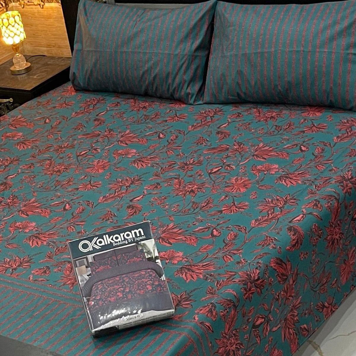 Cotton King Size Double Bed Sheet [D-7509]