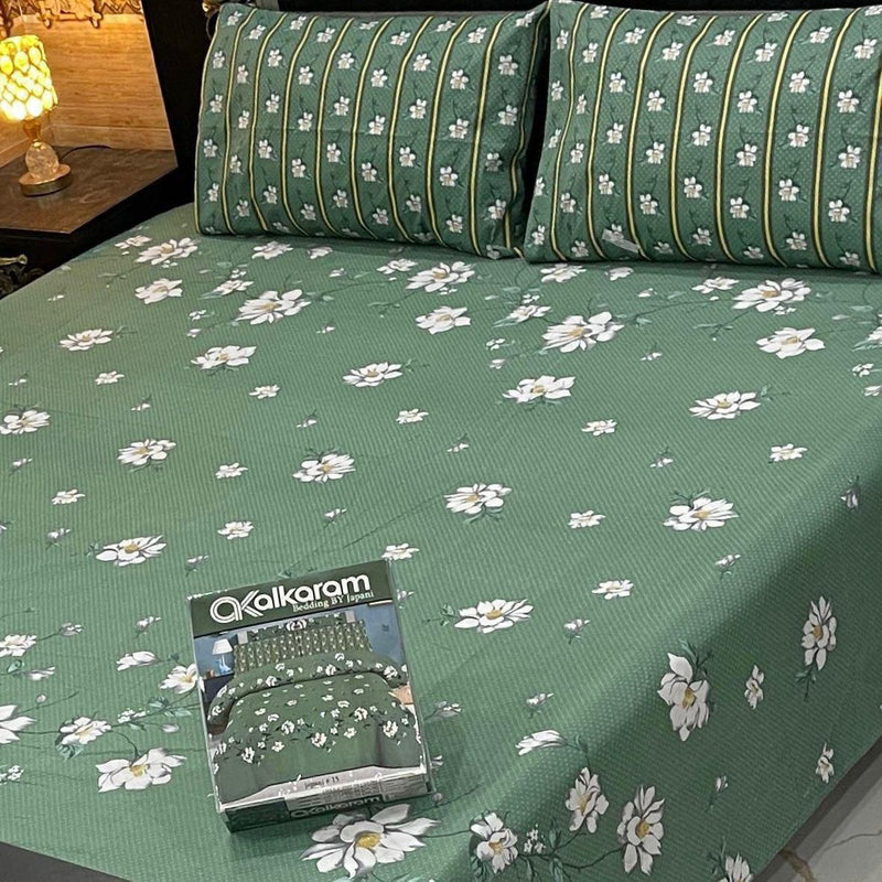Cotton King Size Double Bed Sheet [D-7513]