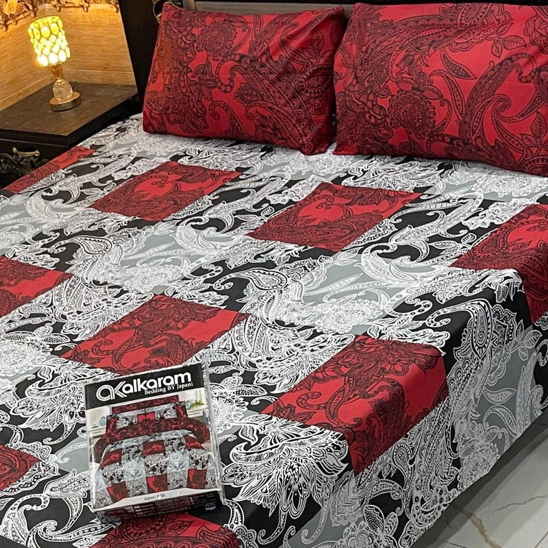 Cotton King Size Double Bed Sheet [D-7541]
