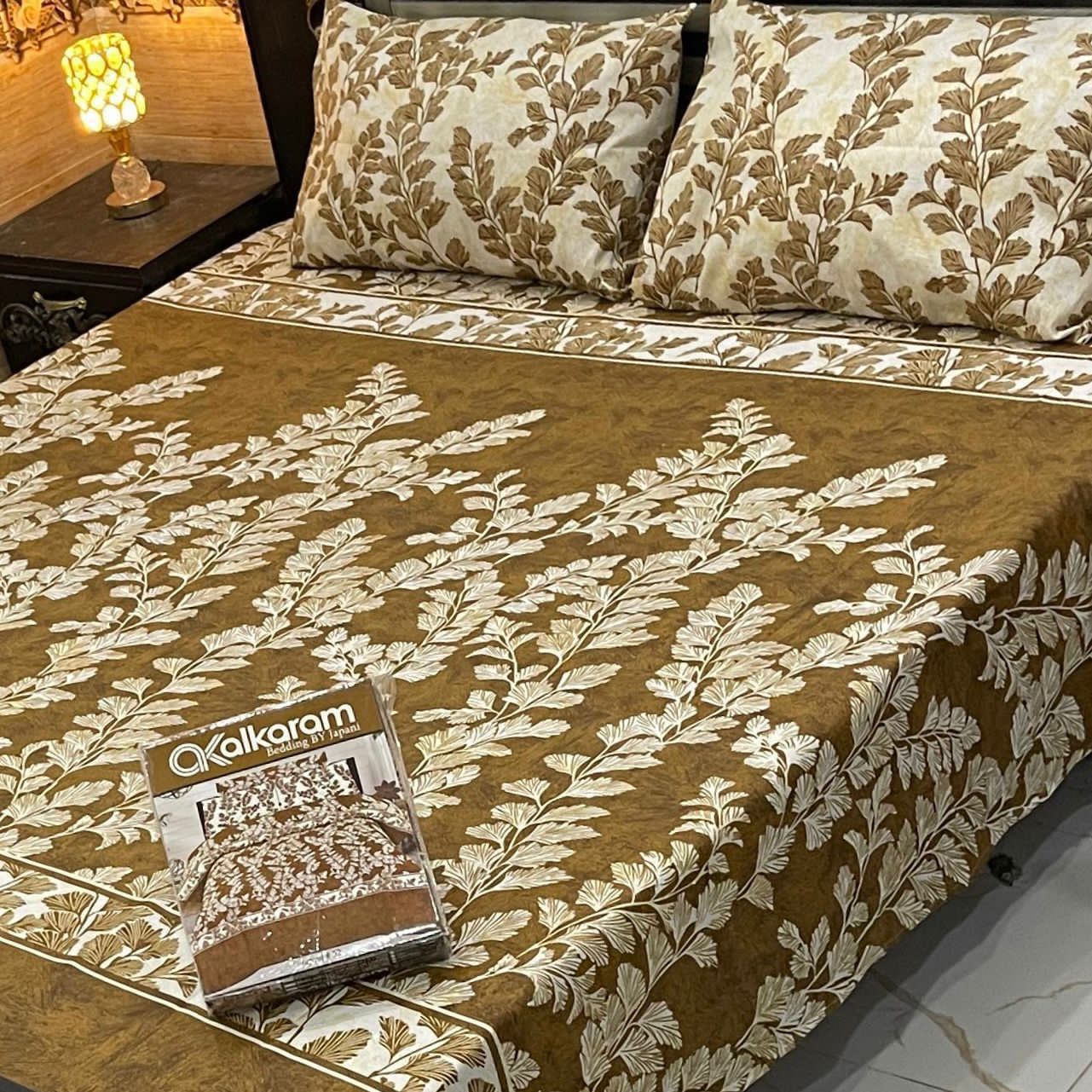 Cotton King Size Double Bed Sheet [D-7525]