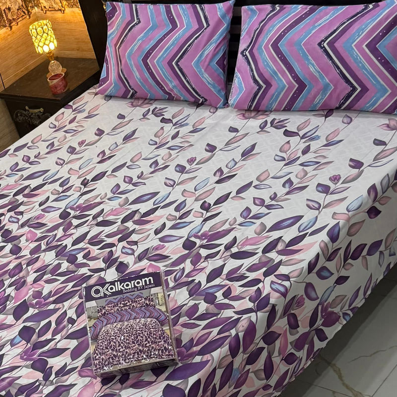 Cotton King Size Double Bed Sheet [D-7535]