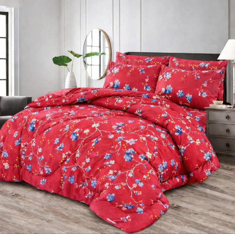 7Pcs Comforter Set King Size Design KCC 653