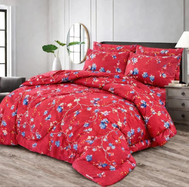 Winter Quilt/Razai set (Heavy Polyester Filling) AKR-81